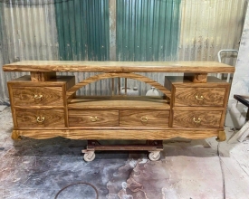 KỆ TIVI GỖ TỰ NHIÊN 100%