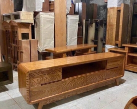 kệ tivi gỗ tự nhiên cao cấp 100%