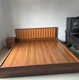 Giường ngủ gỗ gỗ tự nhiên màu nâu